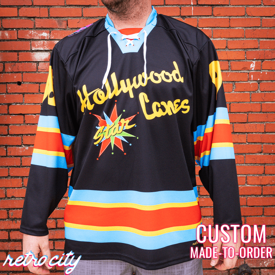 Big Lebowski 'Hollywood Star Lanes' Lace-Up Hockey Jersey Sweater Hockey Jersey