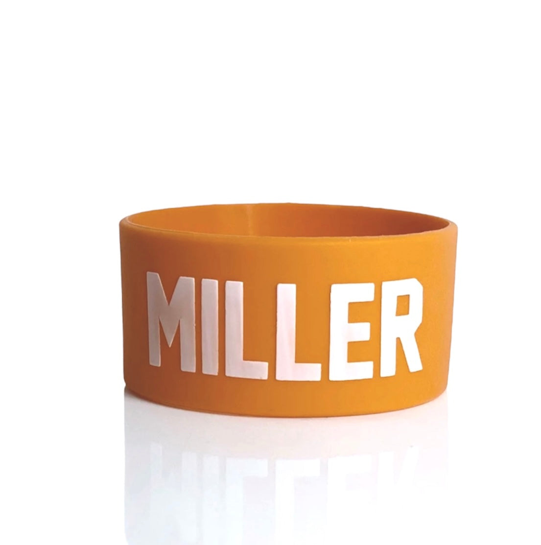 Custom Silicone Bottle Band – Name & Number Orange