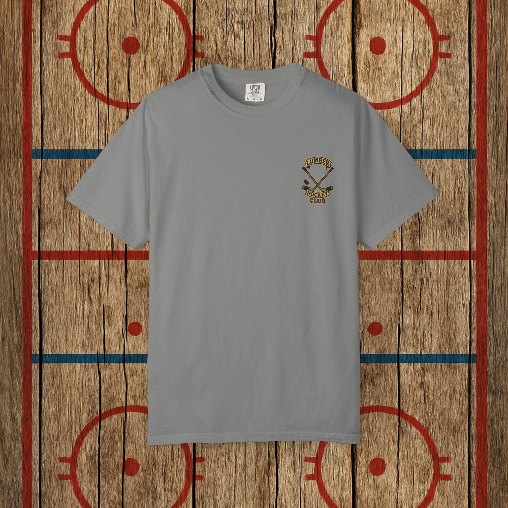 Support Local Hockey | Lumber Hockey Club Unisex Tee T-Shirt Granite