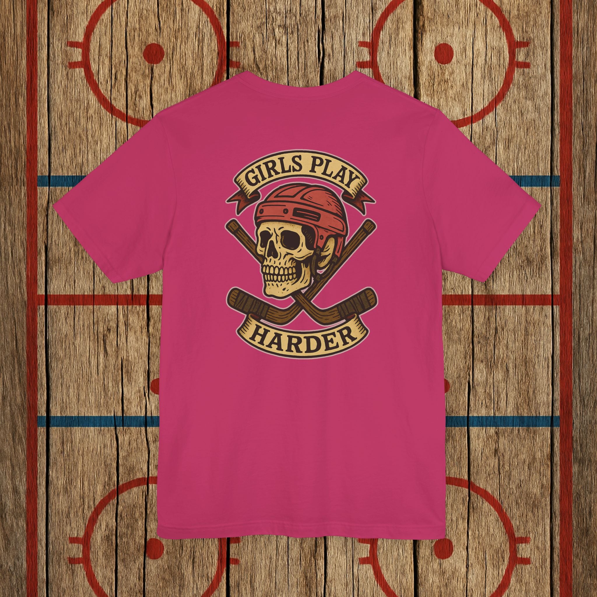 “Girls Play Harder” Adult Tee T-Shirt