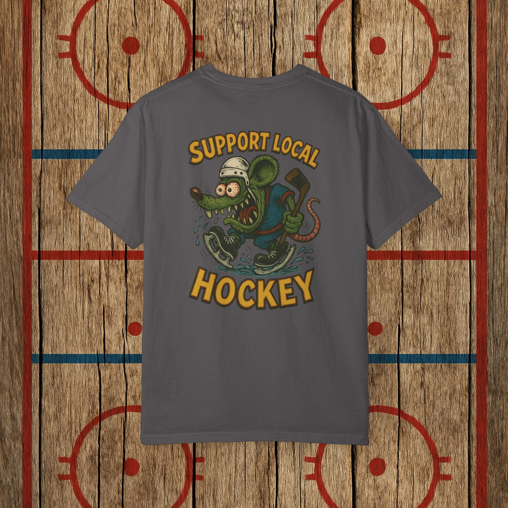 Support Local Hockey | Lumber Hockey Club Unisex Tee T-Shirt Graphite