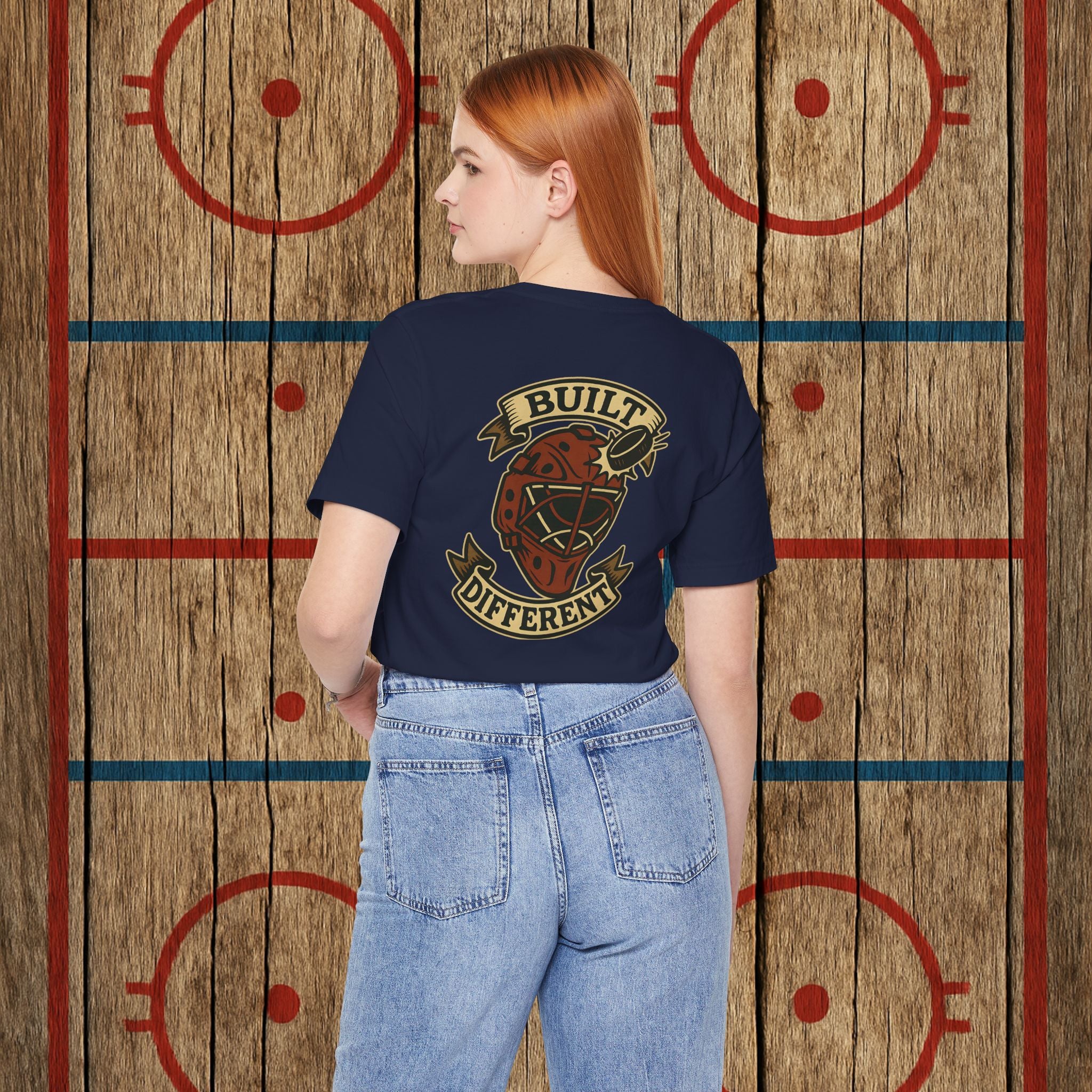“Built Different” Adult Goalie Tee T-Shirt