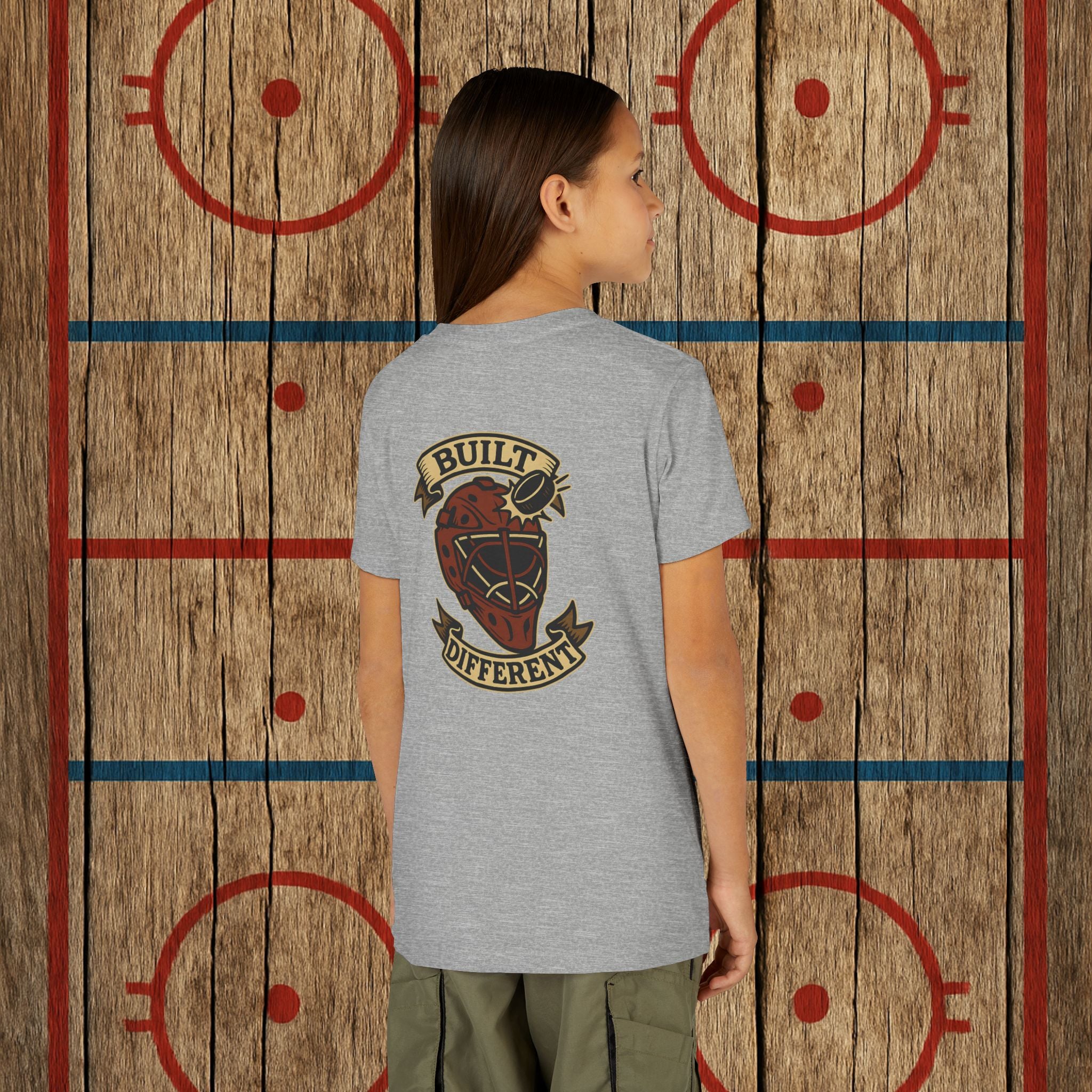 Youth “Built Different” Goalie Tee Kids clothes