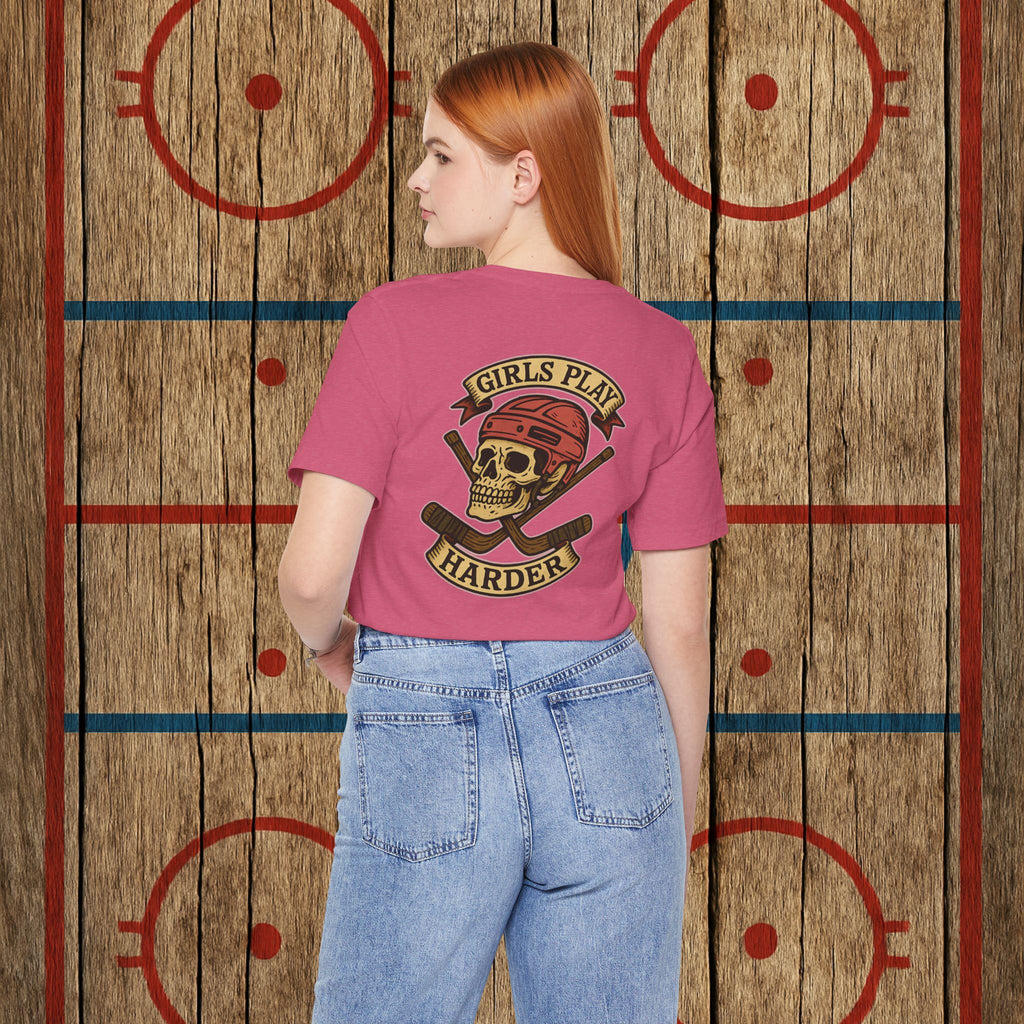 “Girls Play Harder” Adult Tee T-Shirt