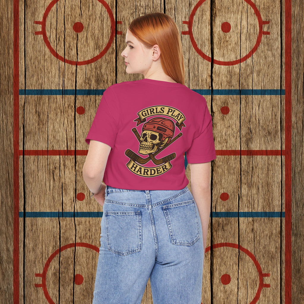 “Girls Play Harder” Adult Tee T-Shirt
