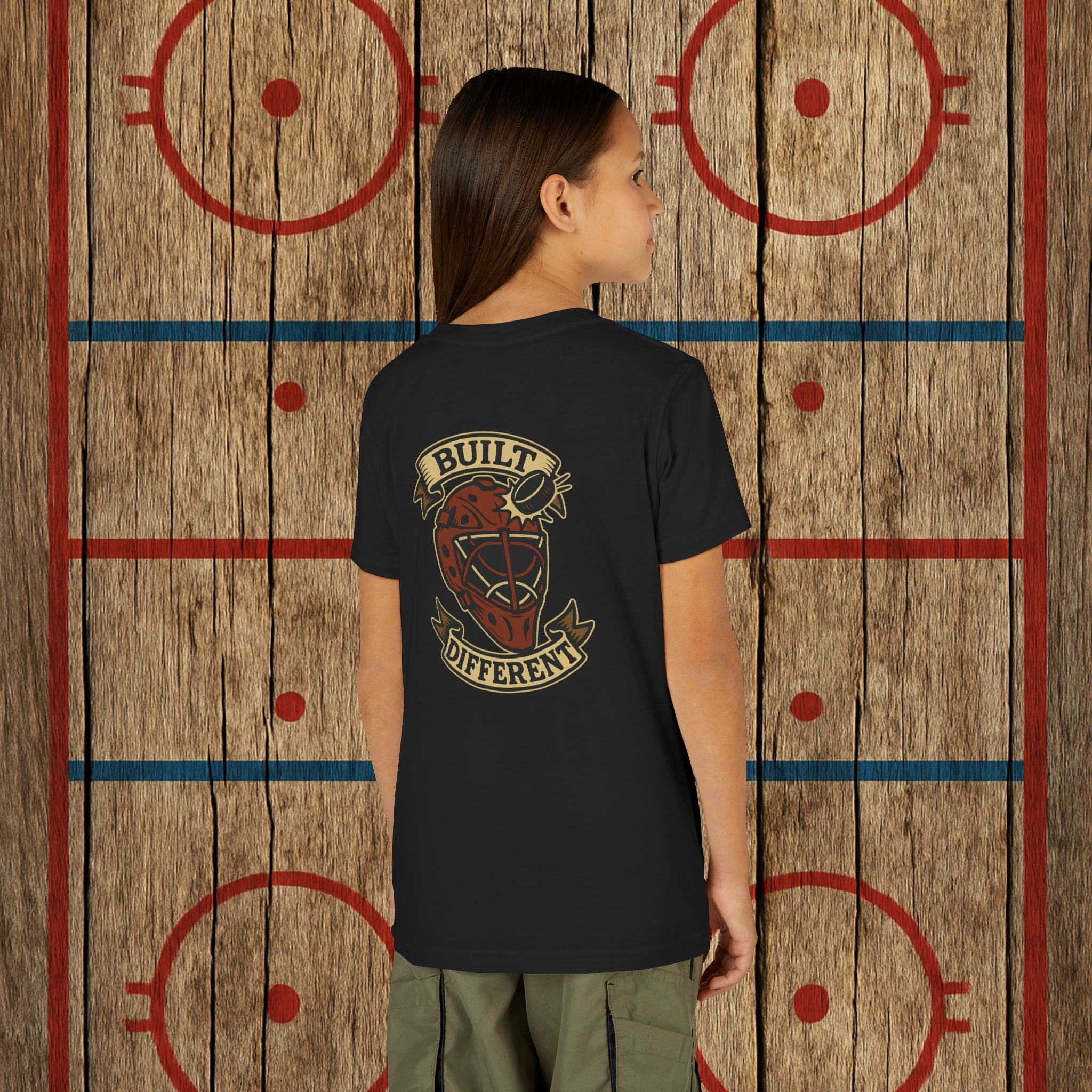 Youth “Built Different” Goalie Tee Kids clothes
