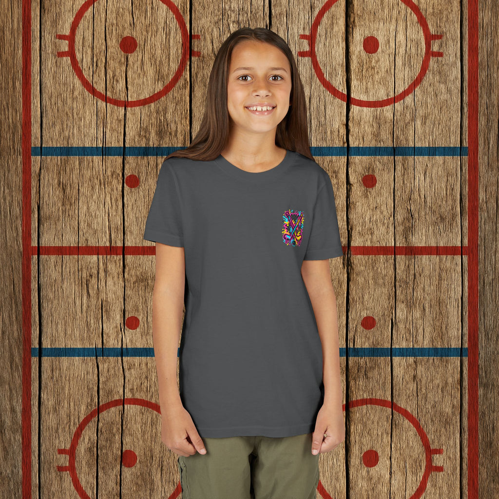 Youth Top Cheddar Hockey T-Shirt – Funny Kids Hockey Shirt for Snipers and Rink Rats Kids clothes