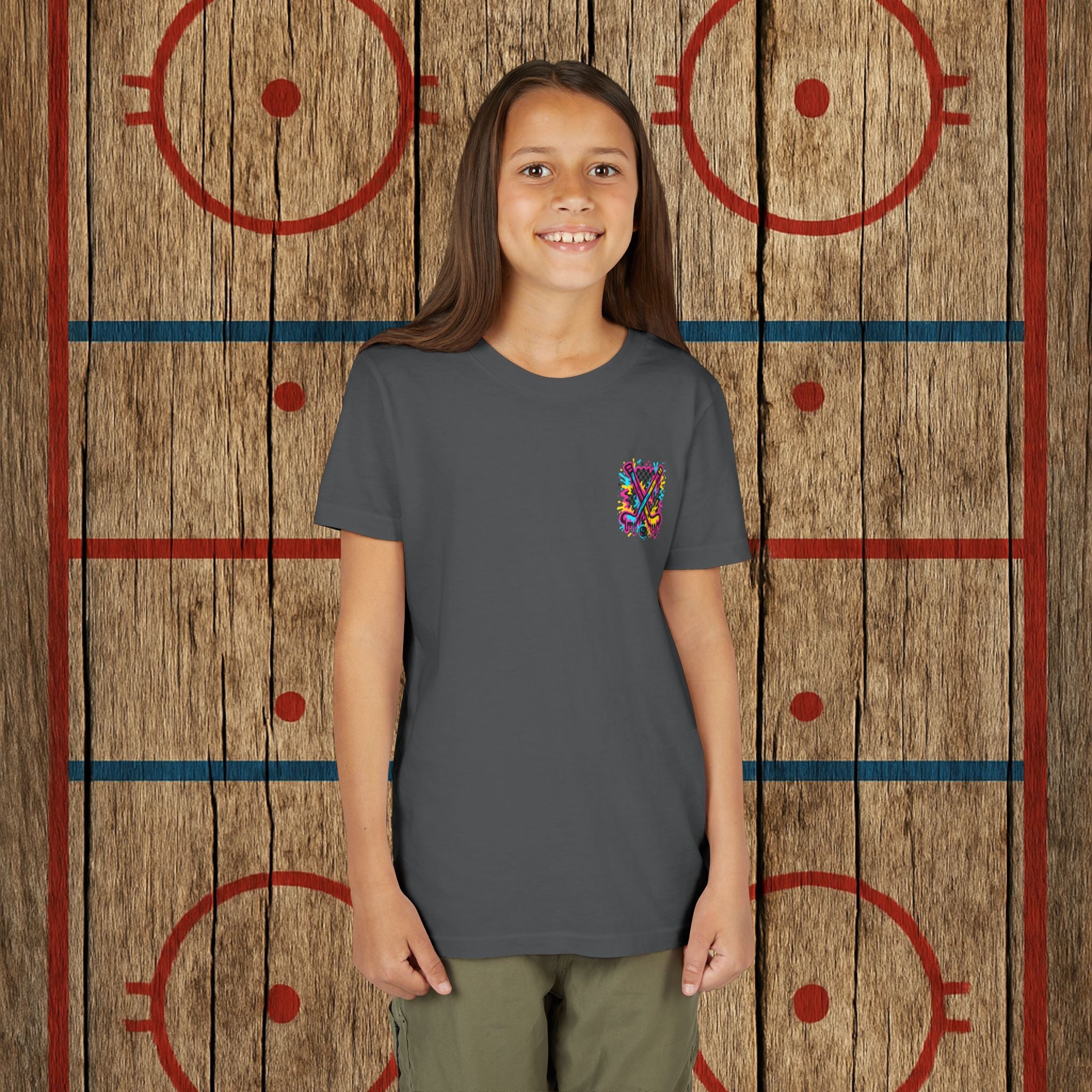 Youth Top Cheddar Hockey T-Shirt – Funny Kids Hockey Shirt for Snipers and Rink Rats Kids clothes
