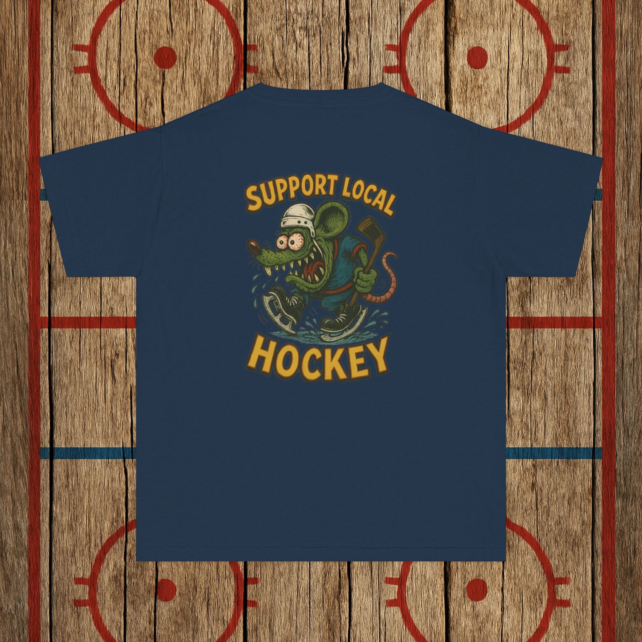 Support Local Hockey | Lumber Hockey Club Youth Tee Kids clothes True Navy