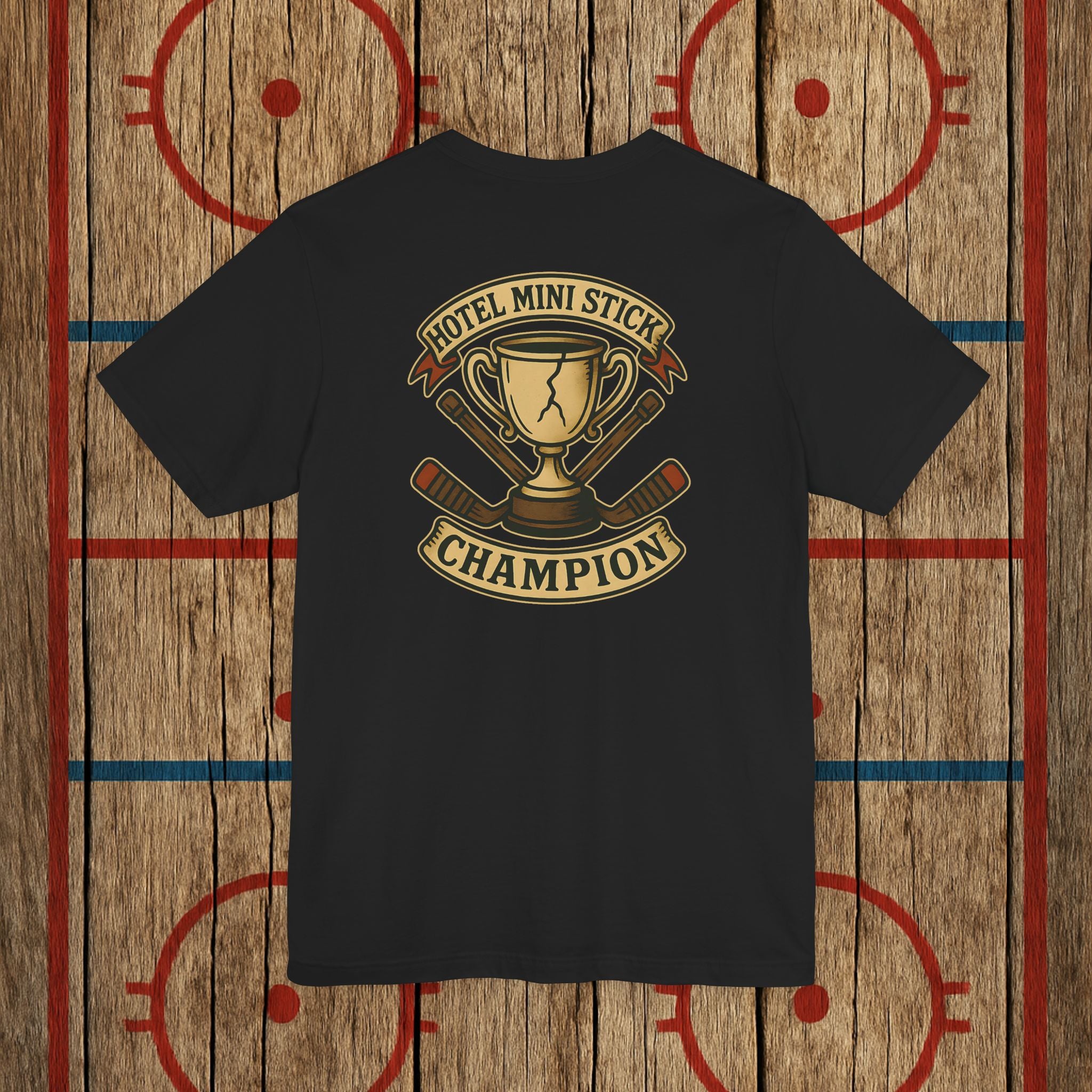 “Hotel Mini Stick Champion” Adult Tee T-Shirt