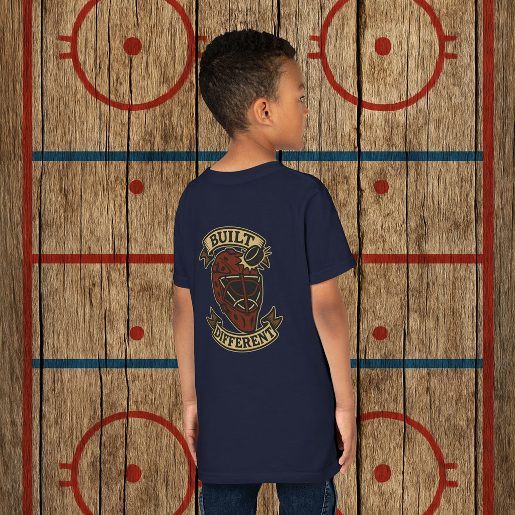 Youth “Built Different” Goalie Tee Kids clothes