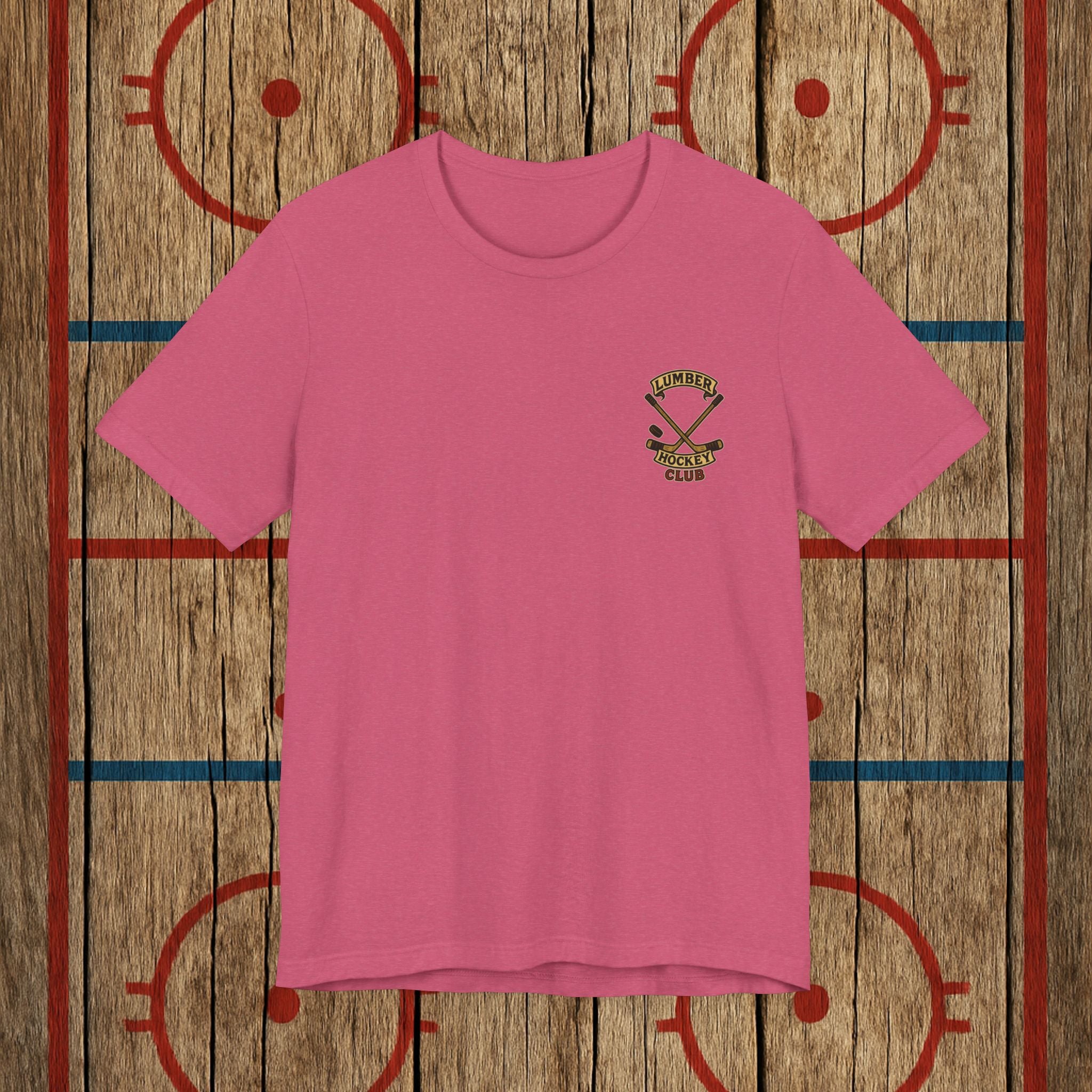 “Girls Play Harder” Adult Tee T-Shirt Heather Raspberry