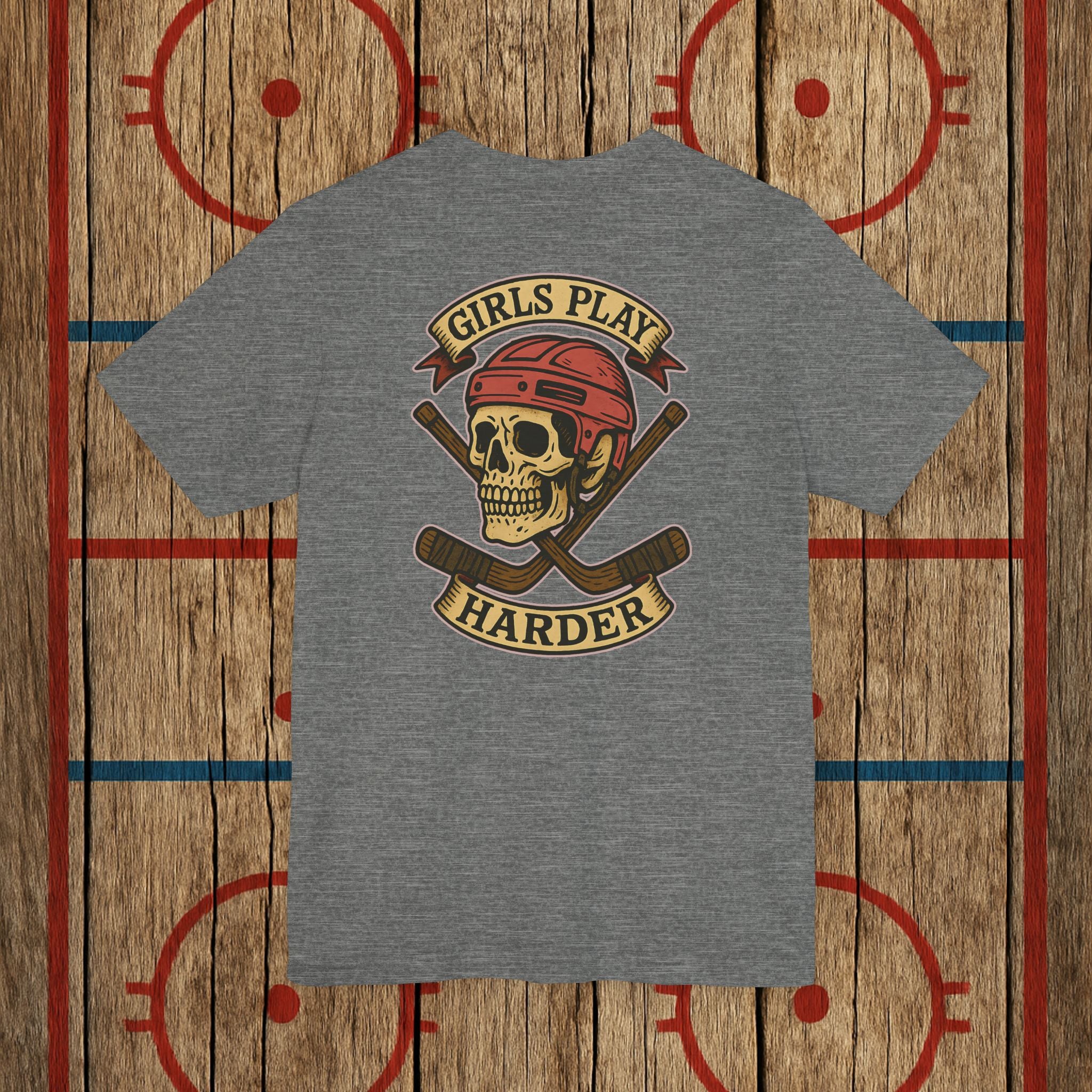 “Girls Play Harder” Adult Tee T-Shirt