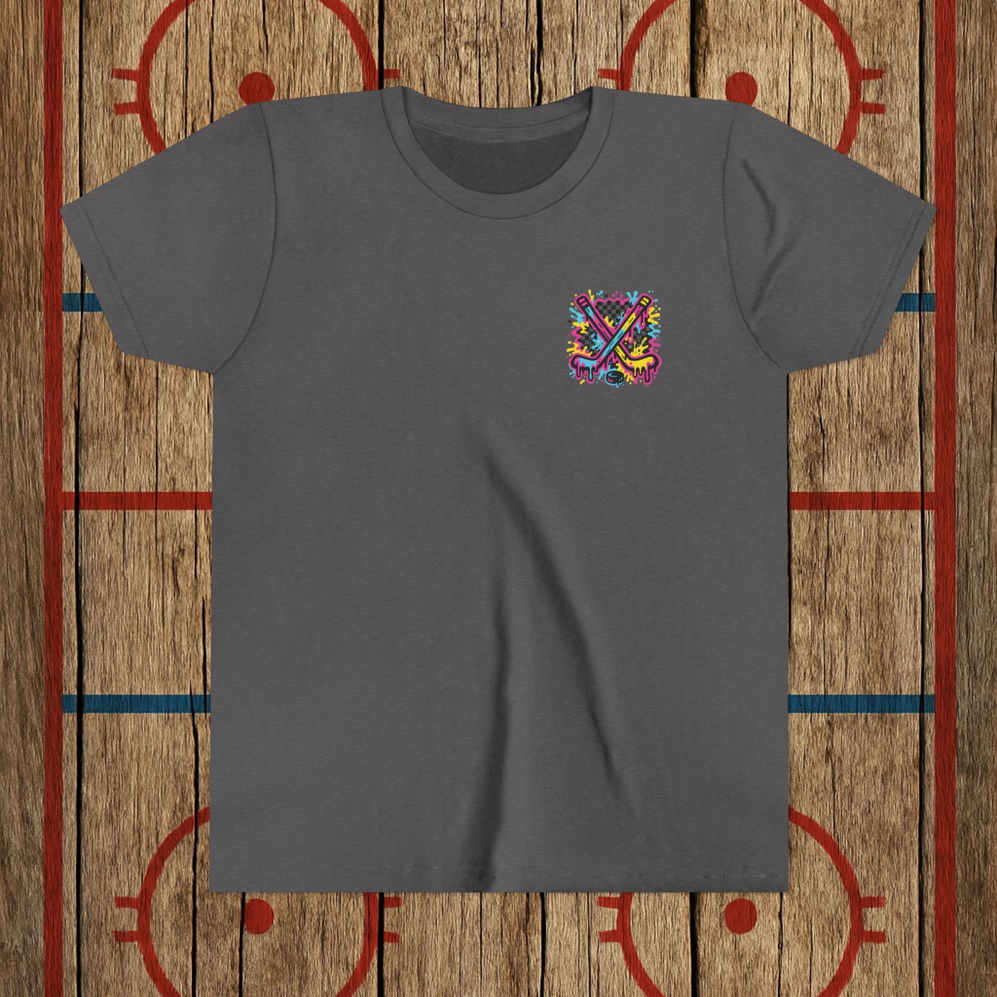 Certified Dust Youth Tee – Built for the Rink Rats Kids clothes Dark Heather Grey