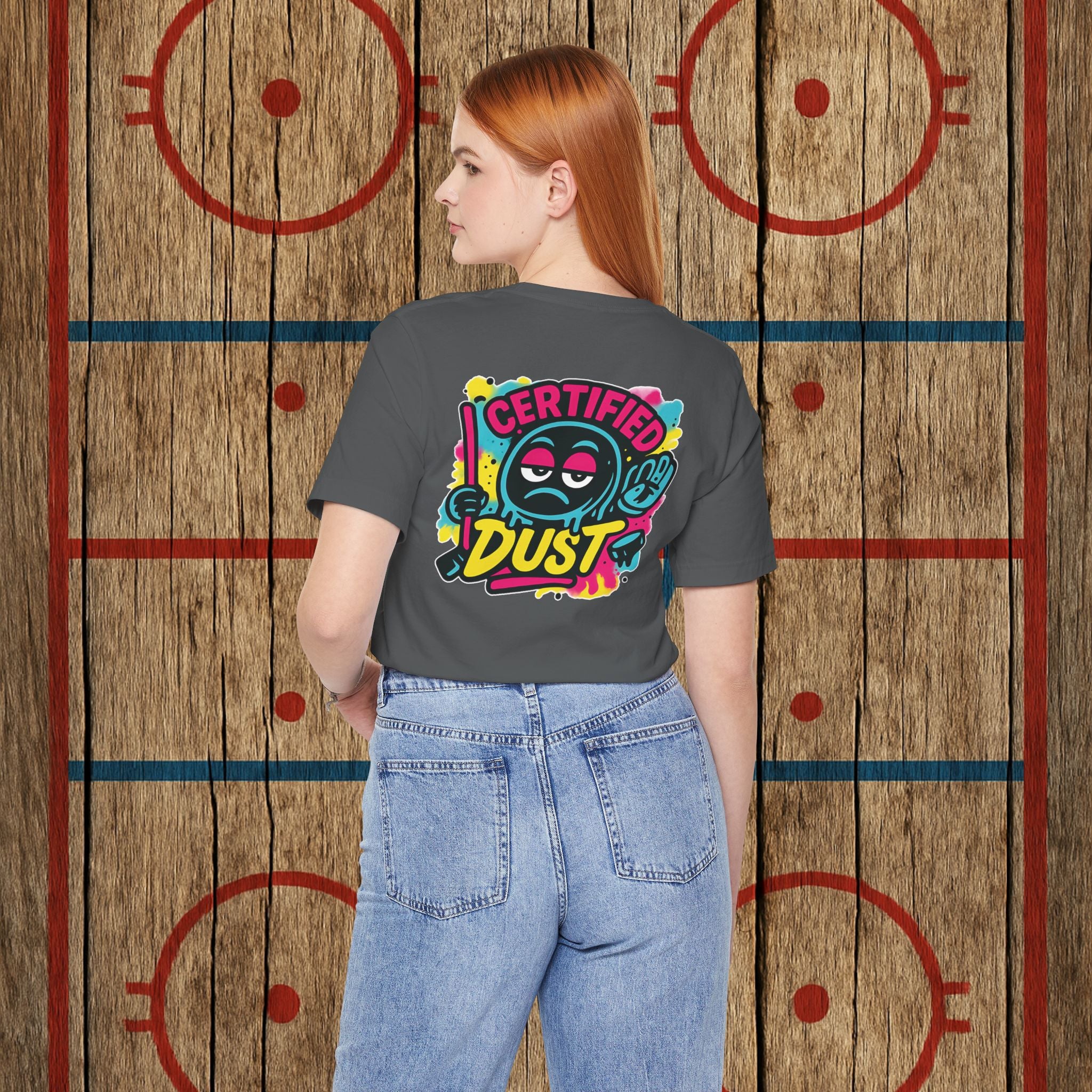 Certified Dust Hockey T-Shirt – Funny Adult Hockey Shirt for Players, Coaches, and Rink Rats T-Shirt