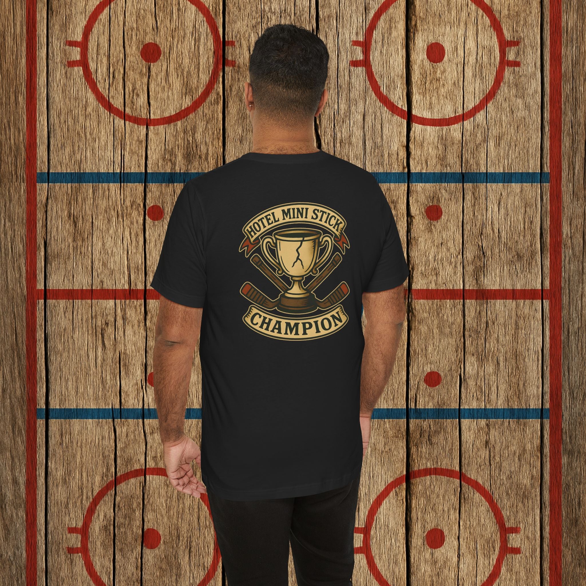 “Hotel Mini Stick Champion” Adult Tee T-Shirt