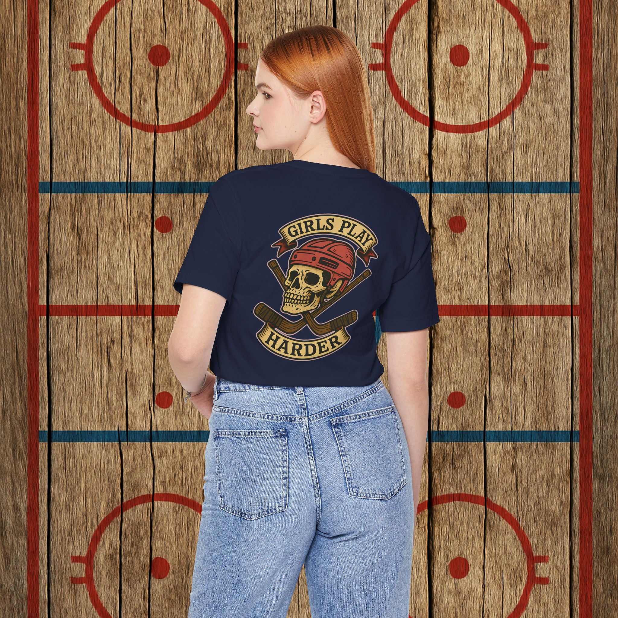 “Girls Play Harder” Adult Tee T-Shirt