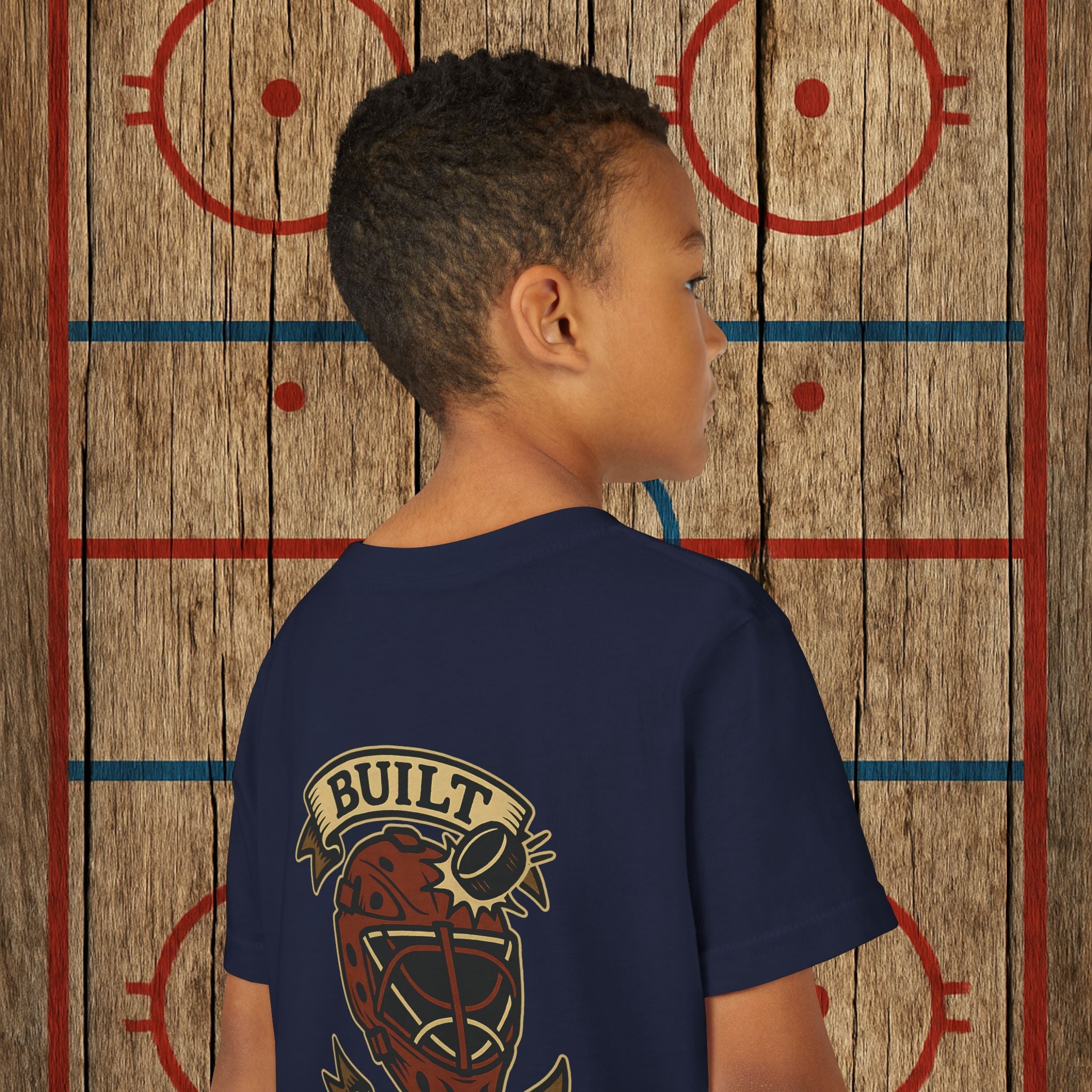 Youth “Built Different” Goalie Tee Kids clothes