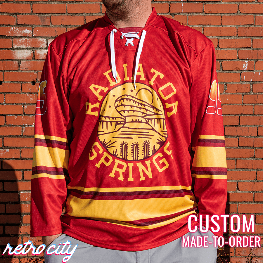 Radiator Springs Lace-up Hockey Jersey Hockey Jersey
