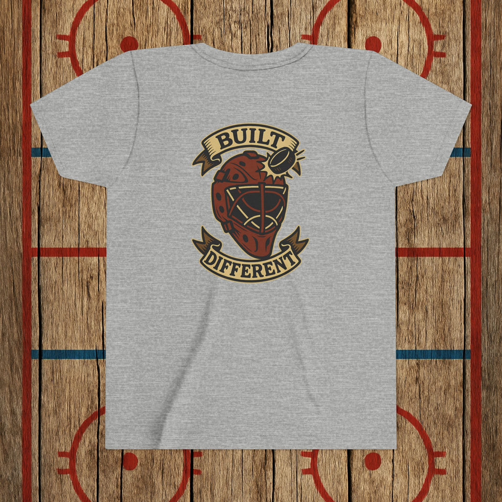 Youth “Built Different” Goalie Tee Kids clothes Athletic Heather