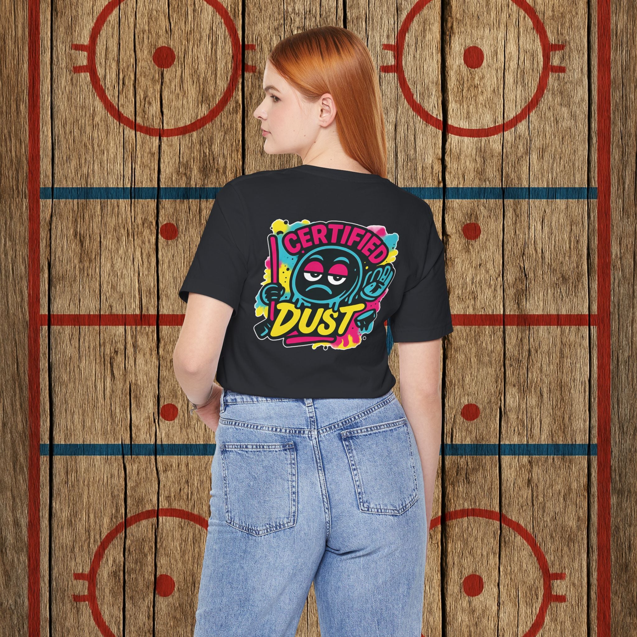 Certified Dust Hockey T-Shirt – Funny Adult Hockey Shirt for Players, Coaches, and Rink Rats T-Shirt