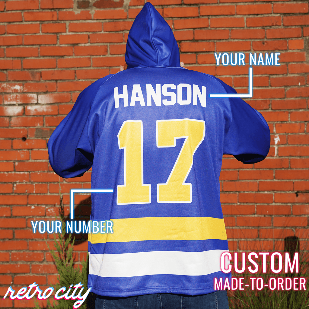 Charlestown Chiefs Slap Shot Custom Lace-Up Hockey Hoodie Sweater Hoodie