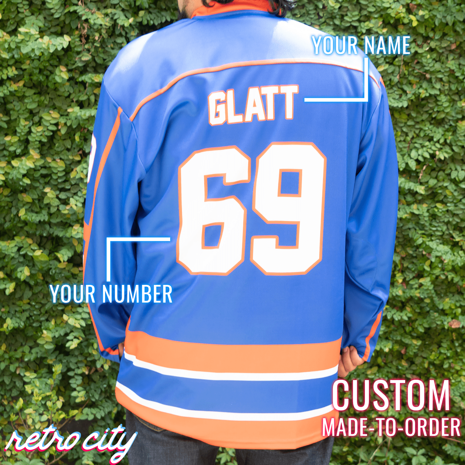 Doug Glatt Halifax Highlanders Custom Hockey Jersey – by Retro City Threads Hockey Jersey