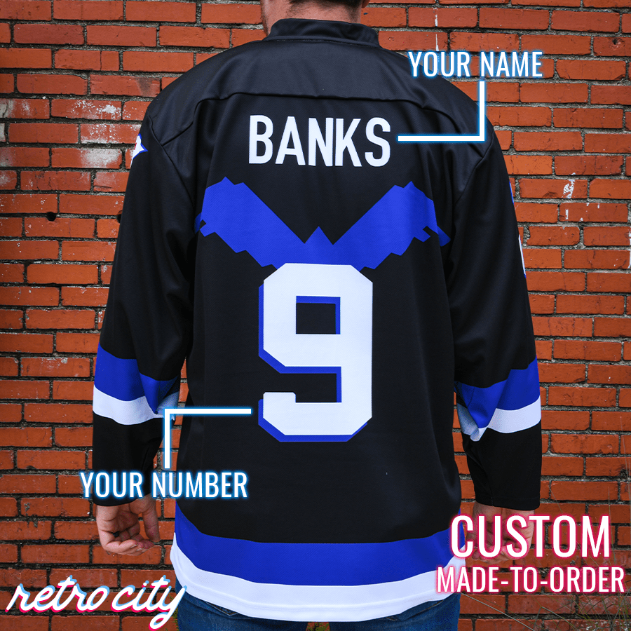 Hawks The Mighty Ducks Adam Banks Custom Hockey Jersey Sweater Hockey Jersey