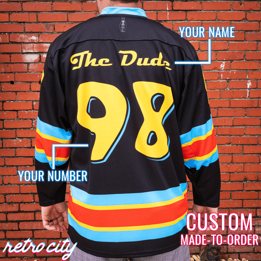 Big Lebowski 'Hollywood Star Lanes' Lace-Up Hockey Jersey Sweater Hockey Jersey