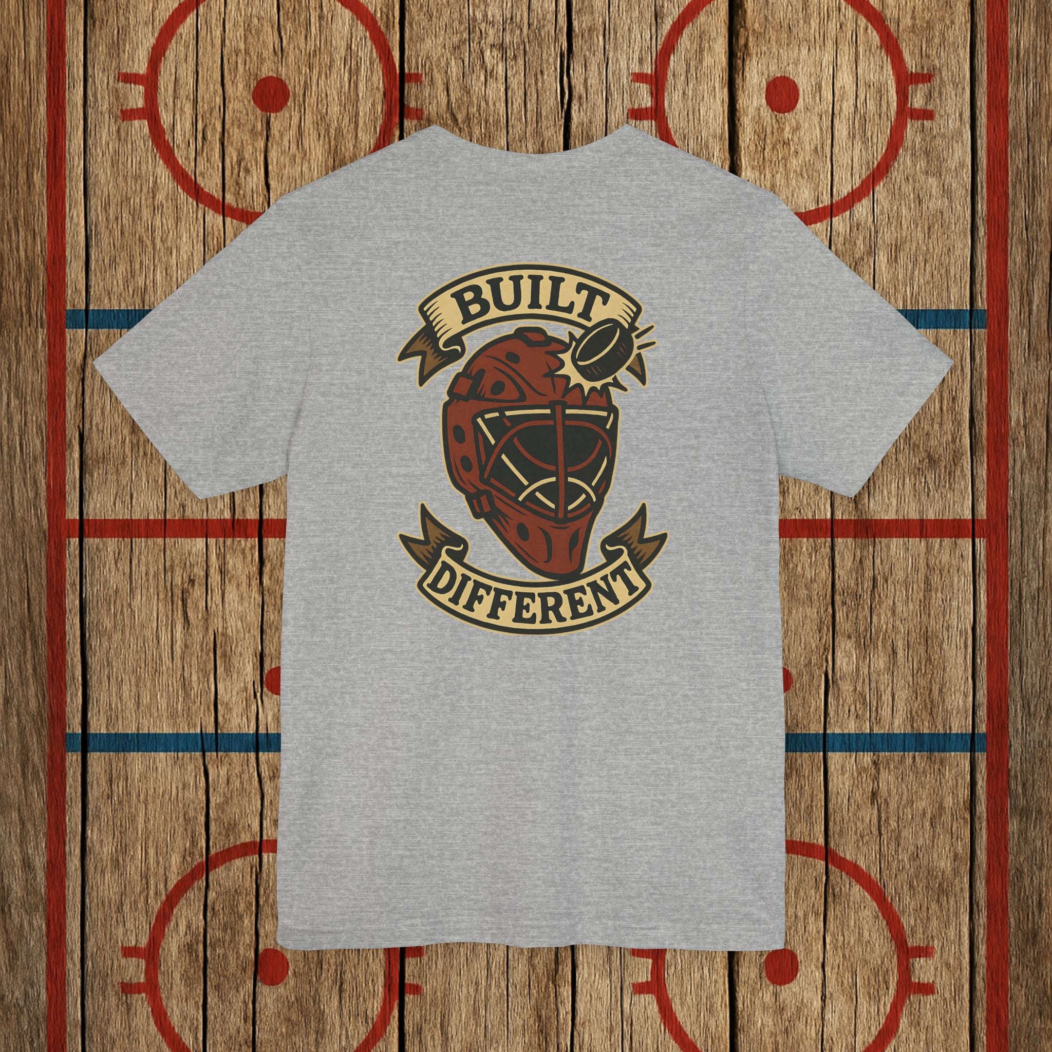 “Built Different” Adult Goalie Tee T-Shirt