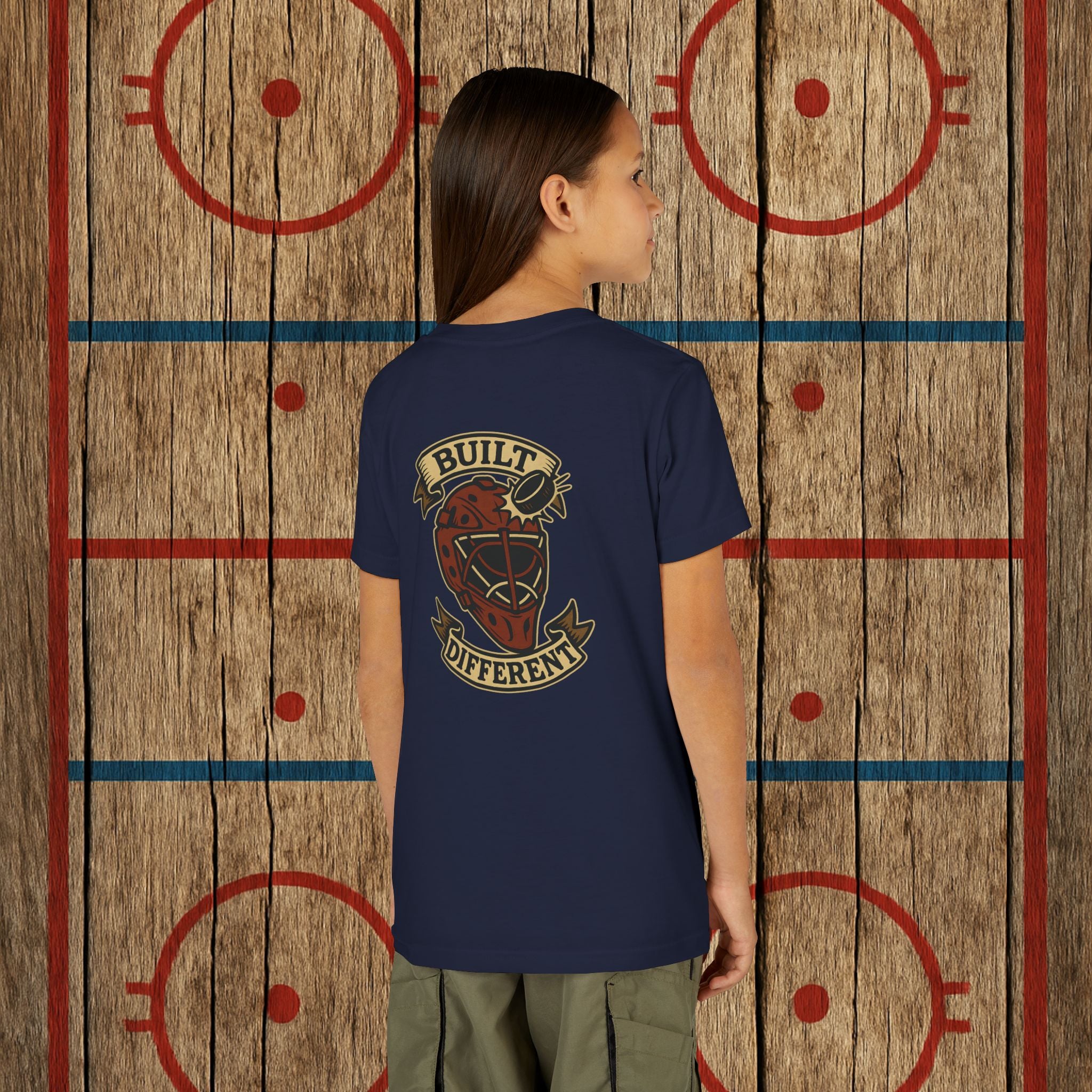 Youth “Built Different” Goalie Tee Kids clothes