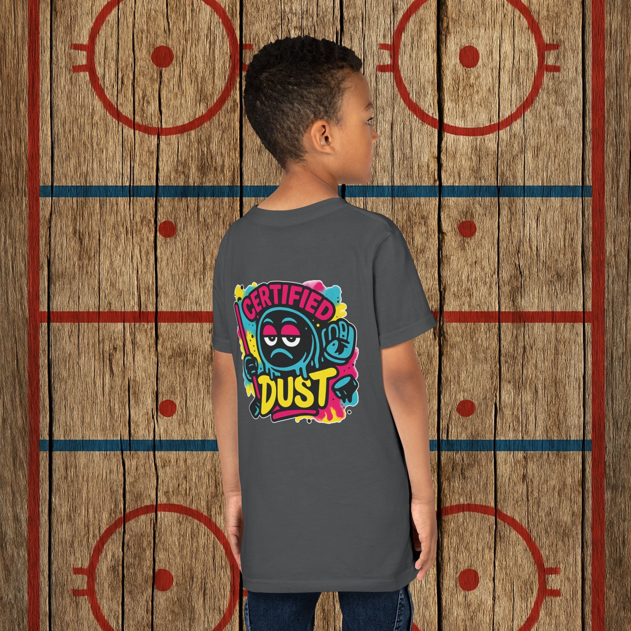 Certified Dust Youth Tee – Built for the Rink Rats Kids clothes