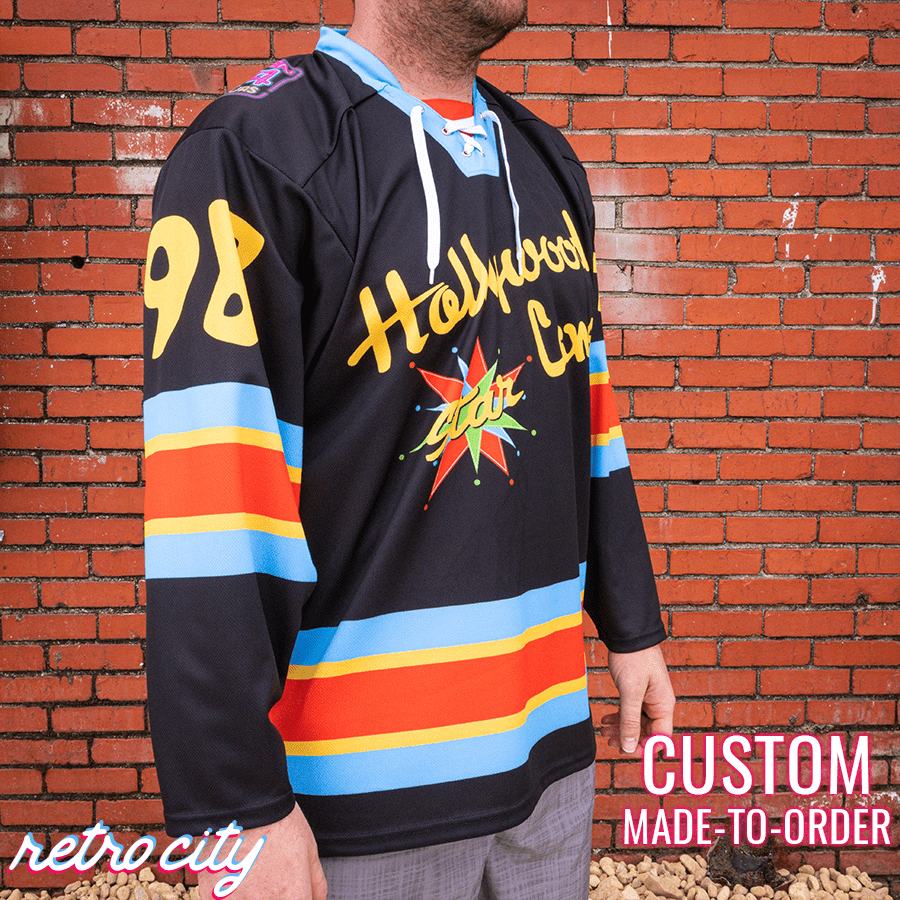 Big Lebowski 'Hollywood Star Lanes' Lace-Up Hockey Jersey Sweater Hockey Jersey