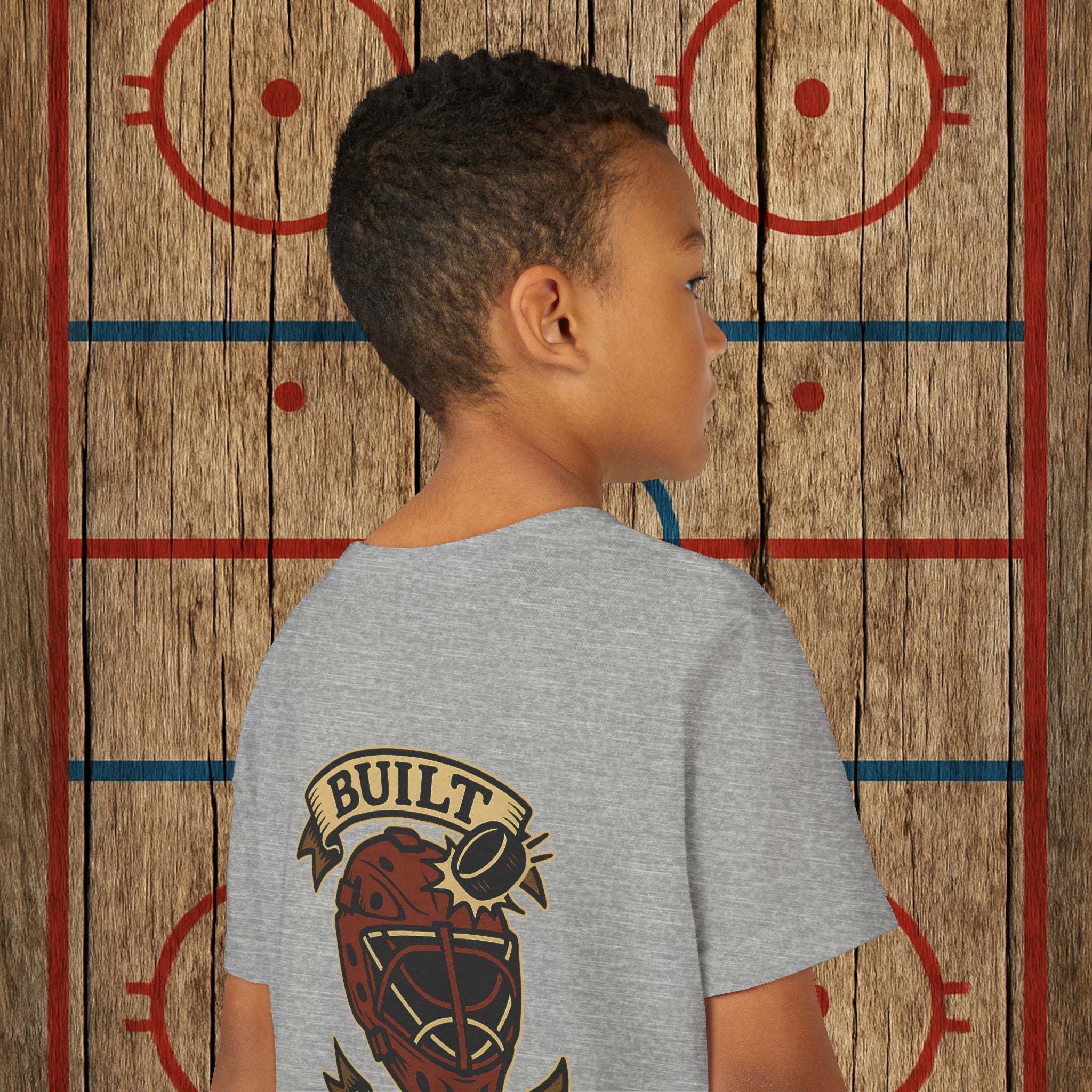 Youth “Built Different” Goalie Tee Kids clothes