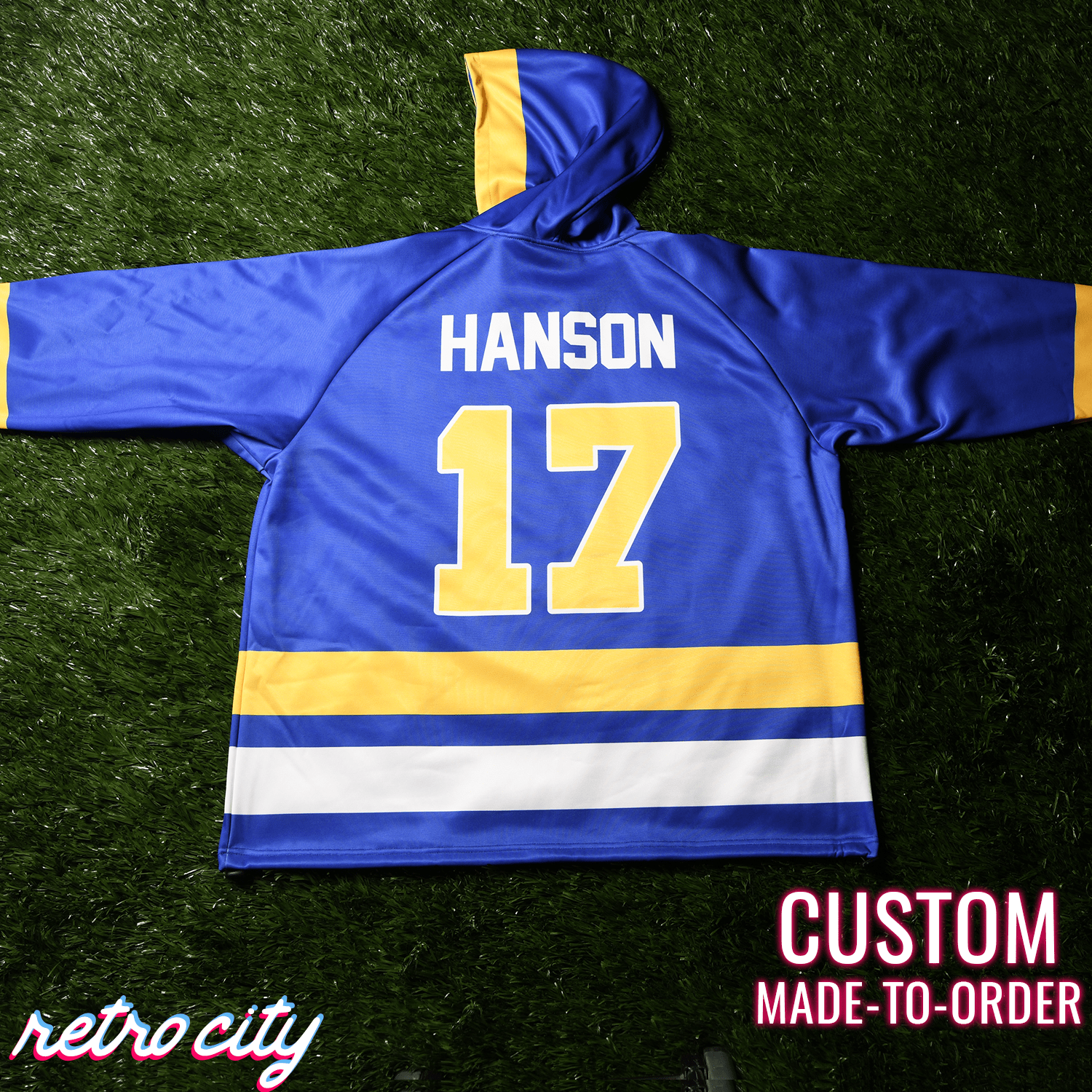 Charlestown Chiefs Slap Shot Custom Lace-Up Hockey Hoodie Sweater Hoodie