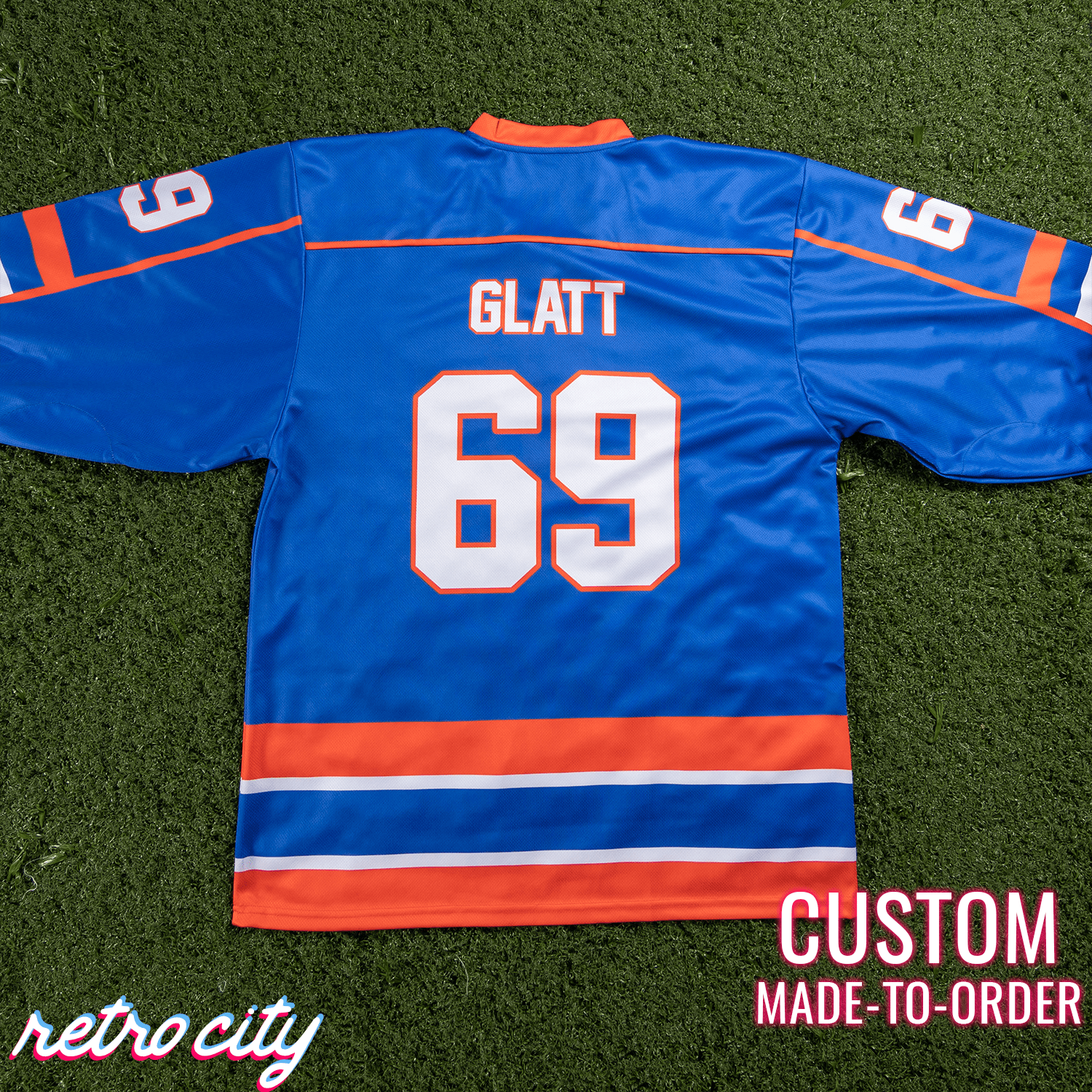 Doug Glatt Halifax Highlanders Custom Hockey Jersey – by Retro City Threads Hockey Jersey