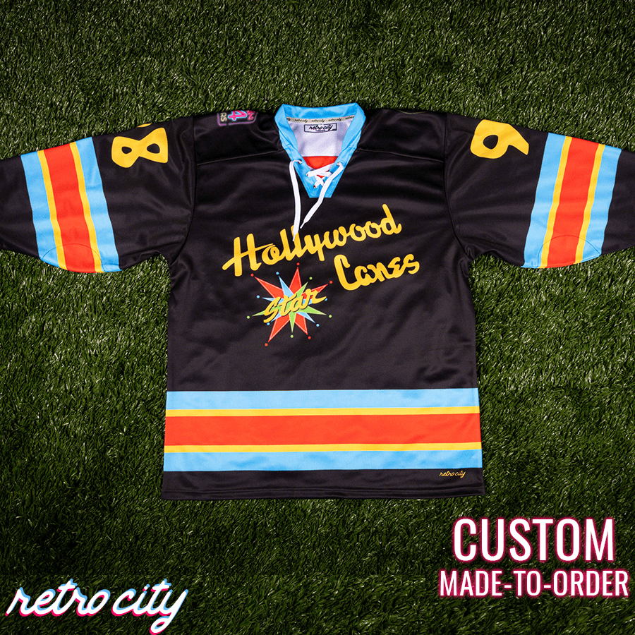 Big Lebowski 'Hollywood Star Lanes' Lace-Up Hockey Jersey Sweater Hockey Jersey