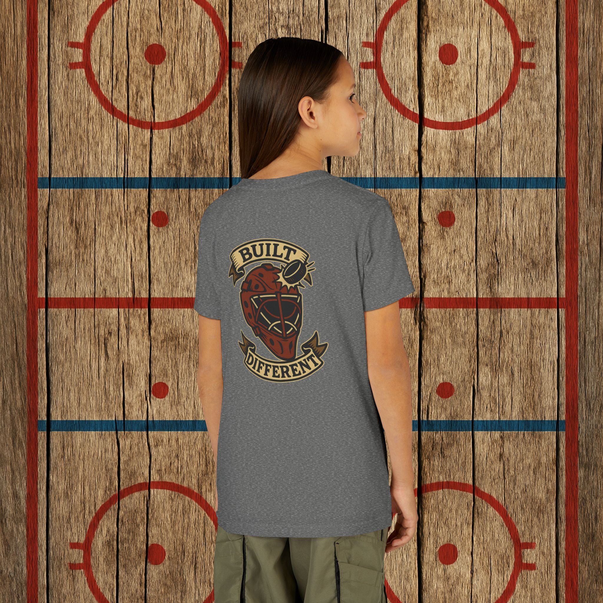 Youth “Built Different” Goalie Tee Kids clothes