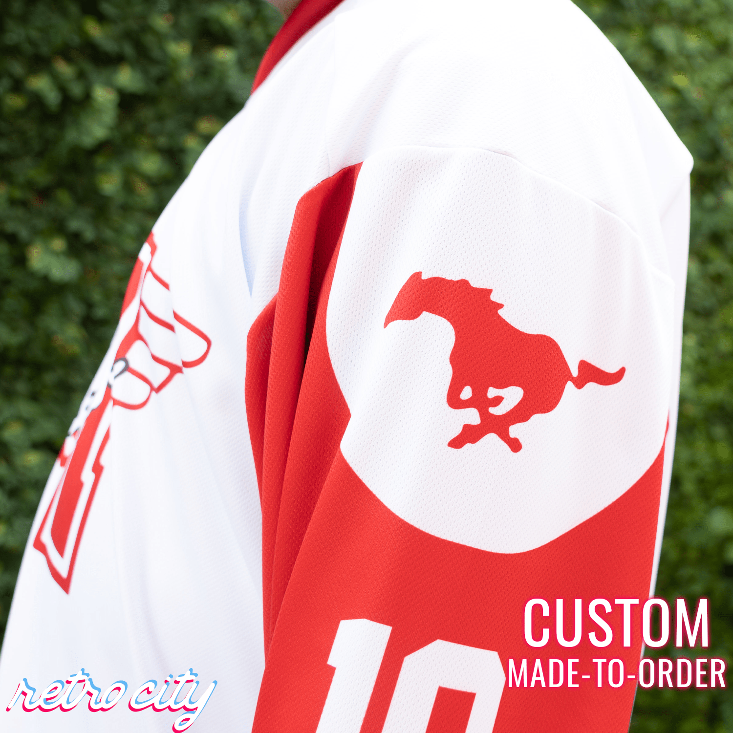 Dean Youngblood Hamilton Mustangs Custom Hockey Jersey – by Retro City Threads Hockey Jersey