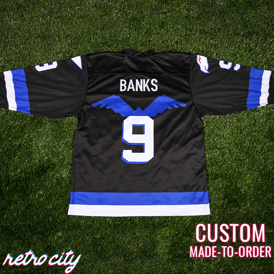 Hawks The Mighty Ducks Adam Banks Custom Hockey Jersey Sweater Hockey Jersey