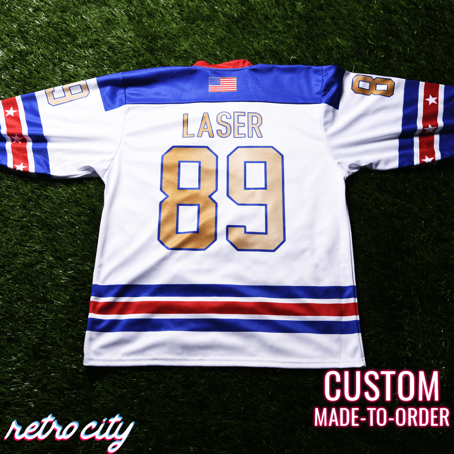 American Gladiators Lace-Up Hockey Sweater Jersey – by Retro City Threads Hockey Jersey