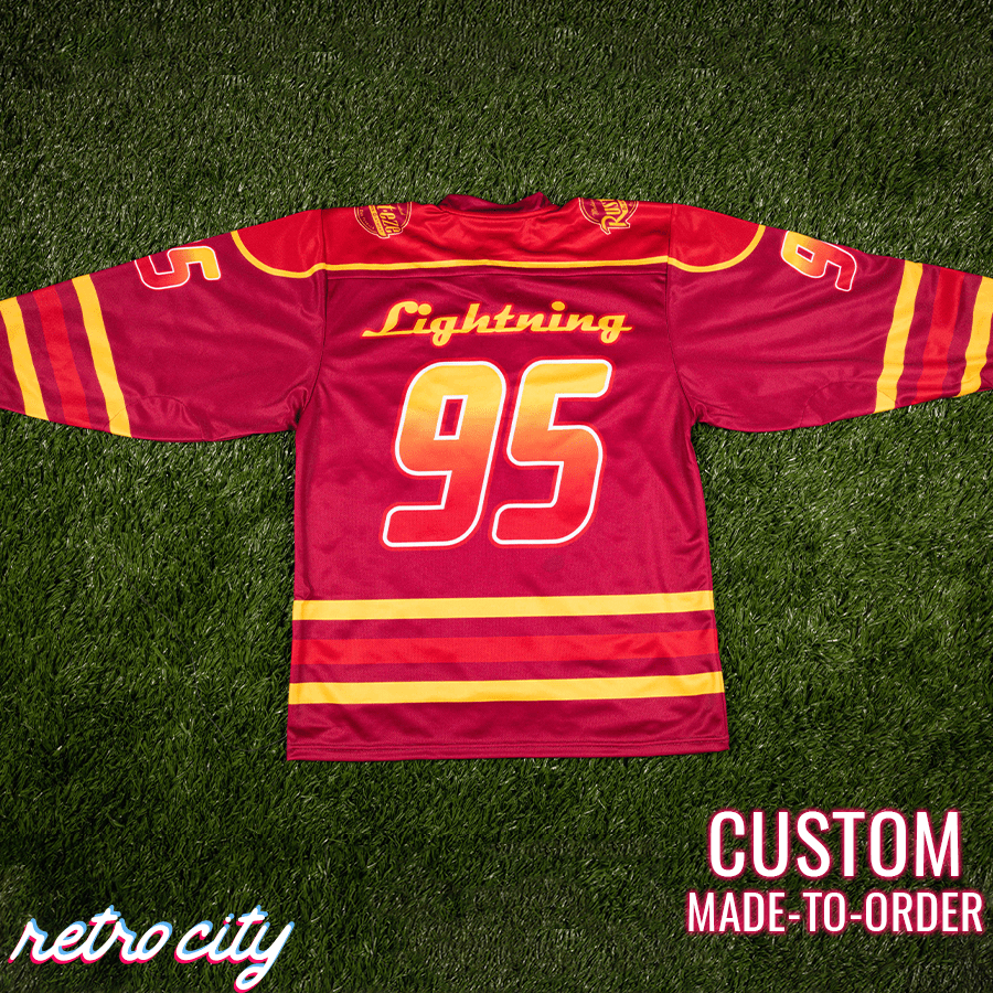 Rust-eze Radiator Springs Lace-Up Hockey Jersey – by Retro City Threads Hockey Jersey
