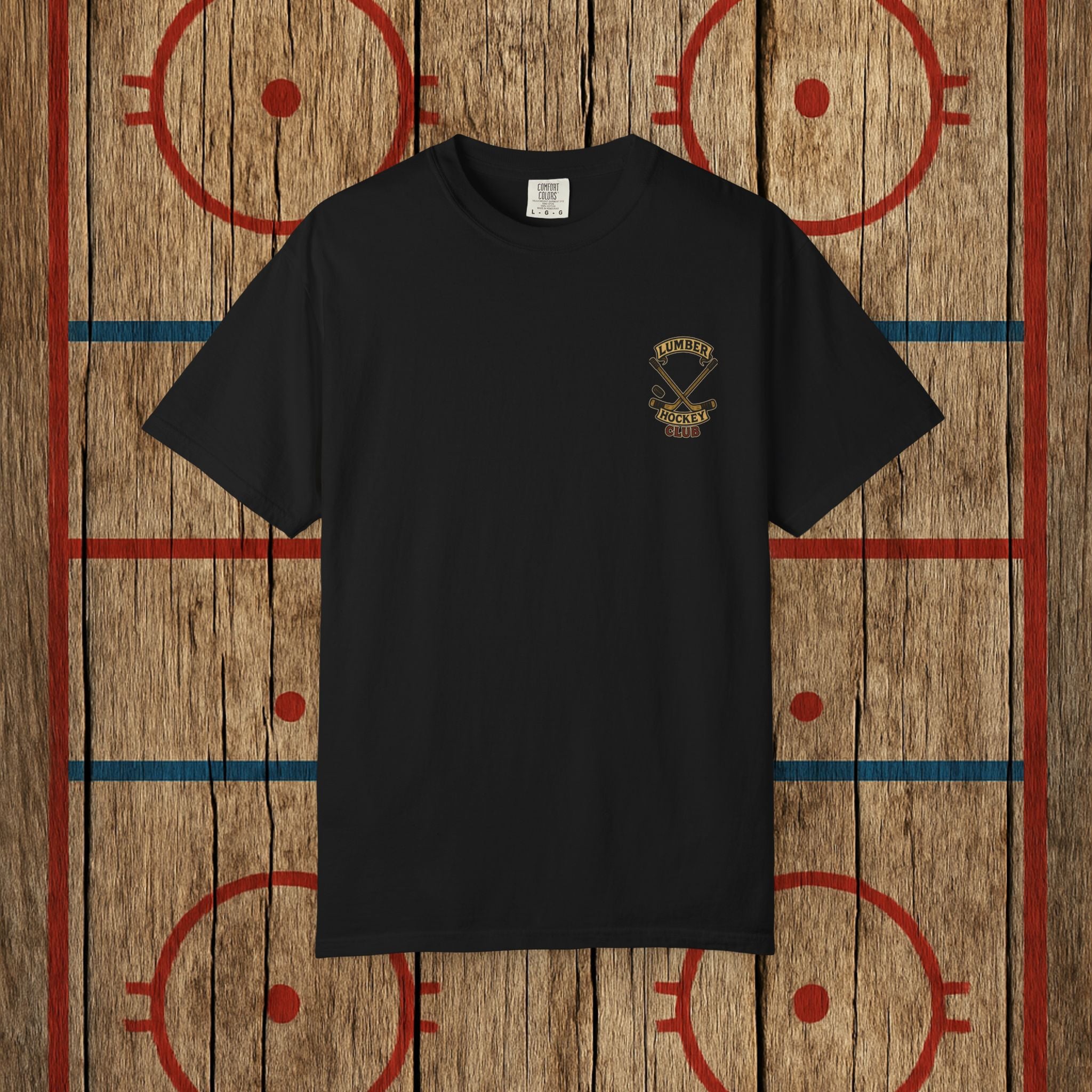 Support Local Hockey | Lumber Hockey Club Unisex Tee T-Shirt Black