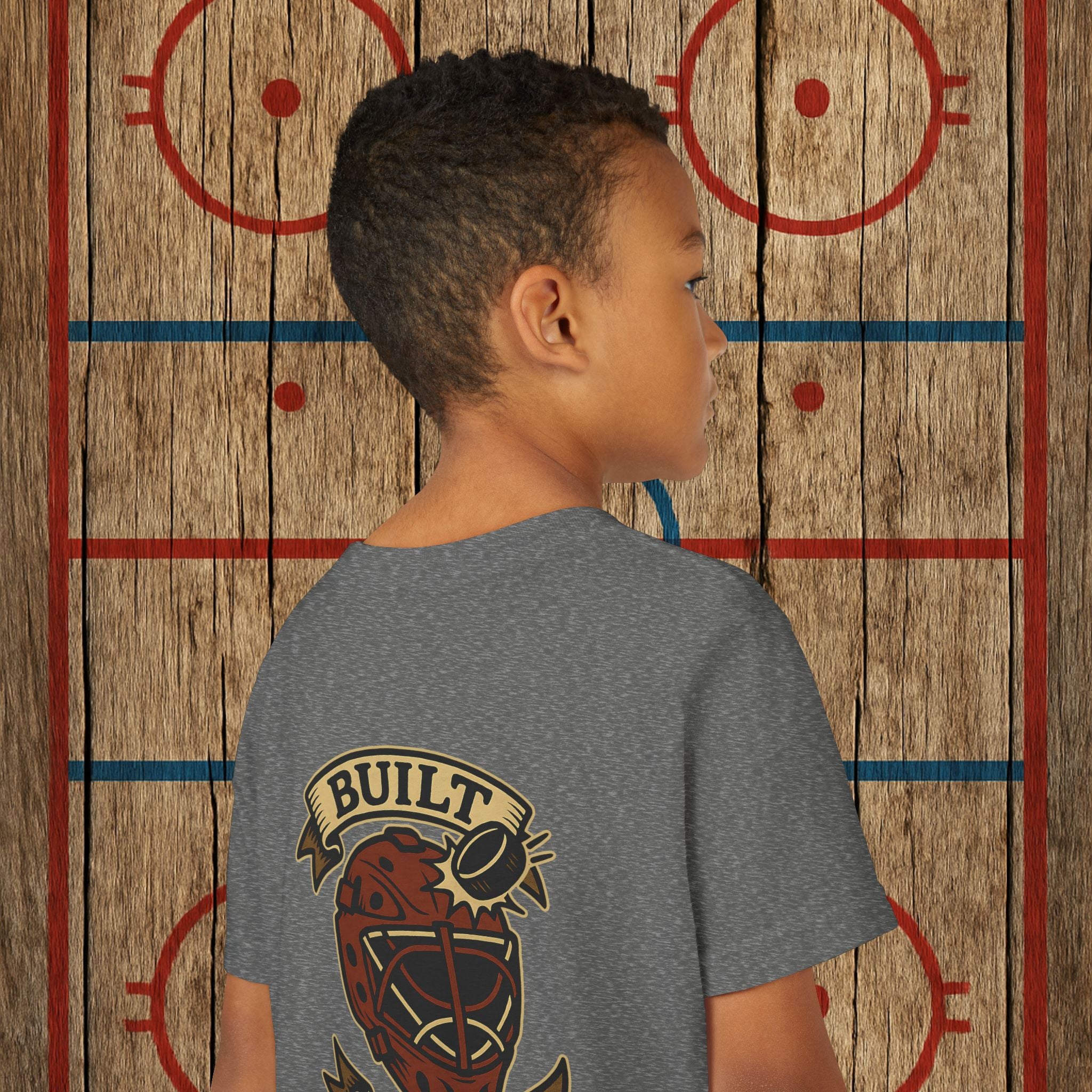Youth “Built Different” Goalie Tee Kids clothes