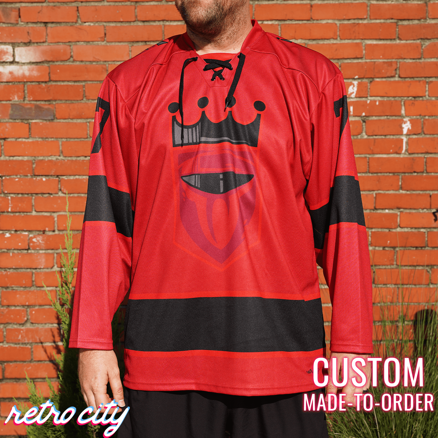 Royal Guard Dark Side Lace-up Hockey Jersey Sweater Hockey Jersey
