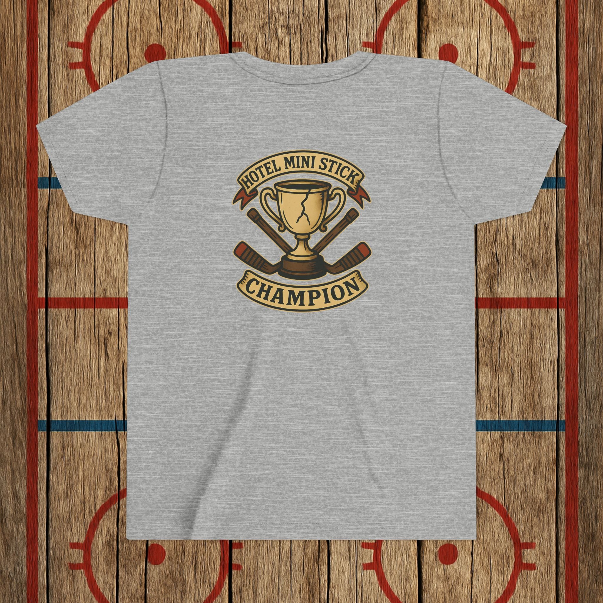 Youth “Hotel Mini Stick Champion” Tee Kids clothes