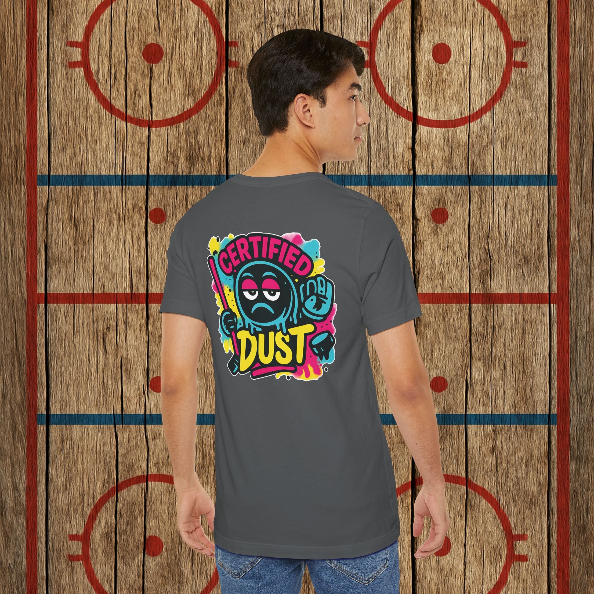 Certified Dust Hockey T-Shirt – Funny Adult Hockey Shirt for Players, Coaches, and Rink Rats T-Shirt