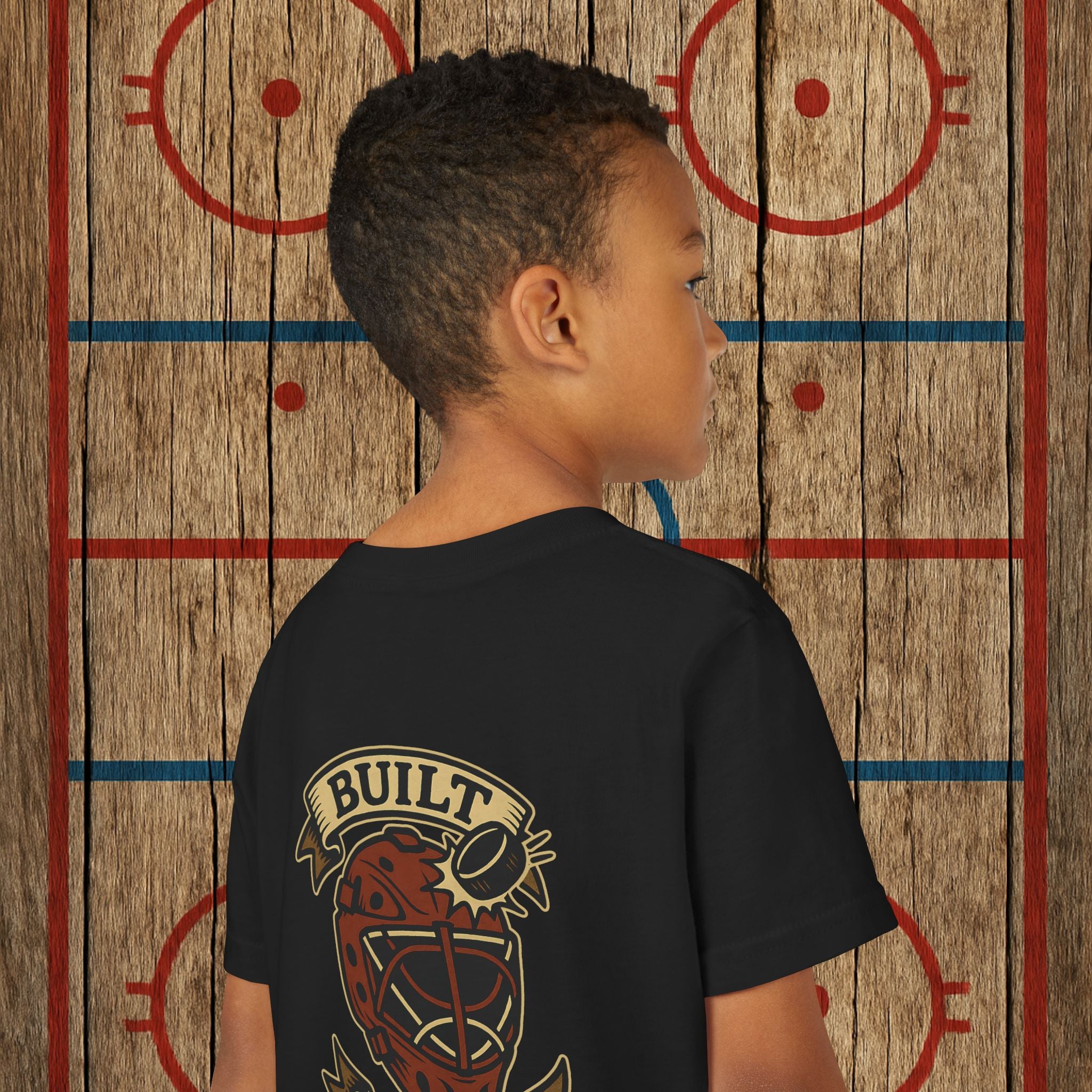 Youth “Built Different” Goalie Tee Kids clothes