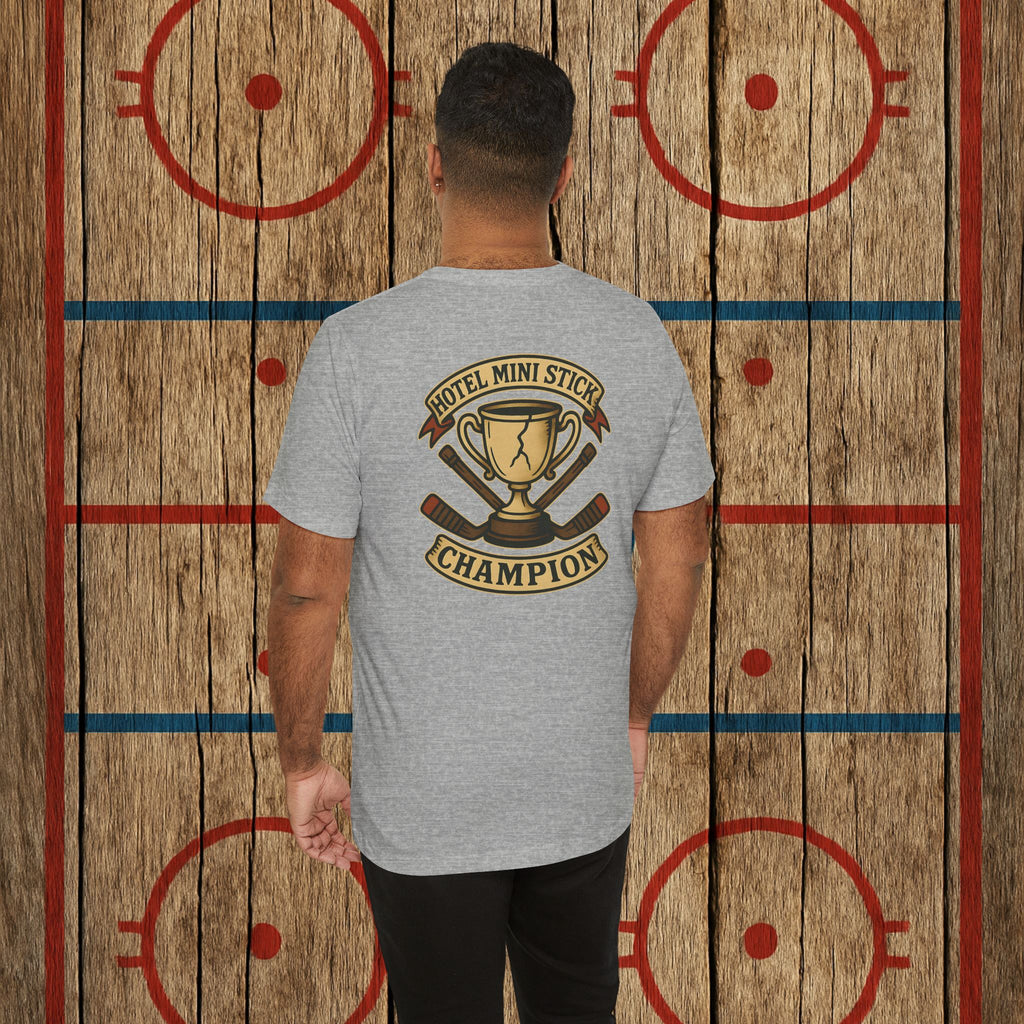 “Hotel Mini Stick Champion” Adult Tee T-Shirt