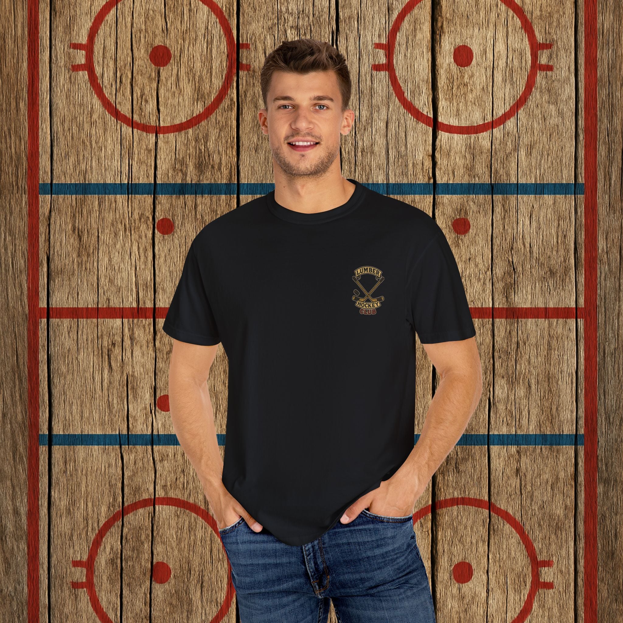 Support Local Hockey | Lumber Hockey Club Unisex Tee T-Shirt